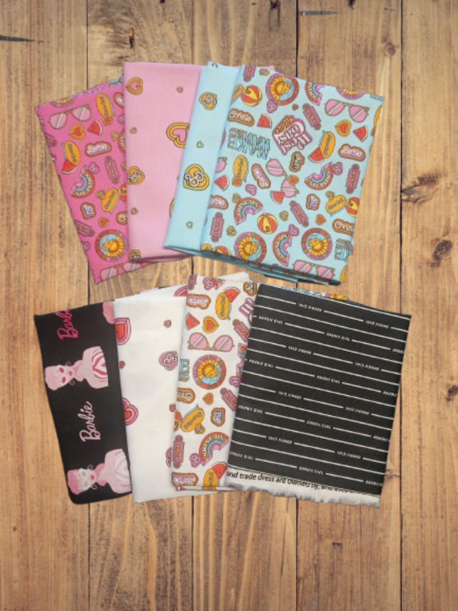8 Fat Quarters - Assorted Barbie Fat Quarter Bundle