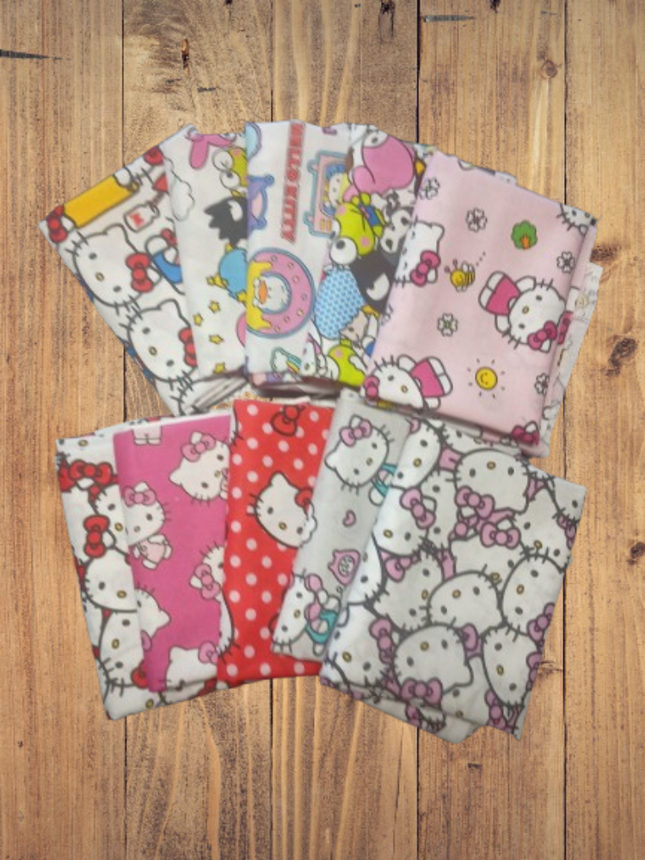 10 Half Yards  - Assorted Hello Kitty Half Yard Bundle