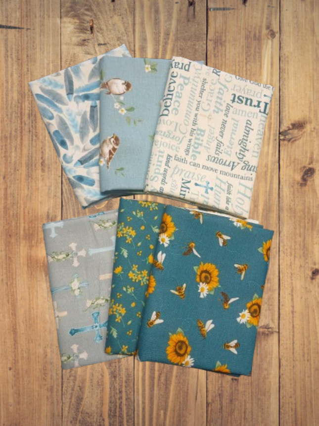 Assorted Love Never Fails Flat Fold Assortment 18 Yard Bundle Cotton Fabric