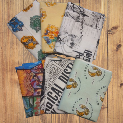 Harry Potter Fat Quarter Cotton Fabric Bundle (6 Pieces)