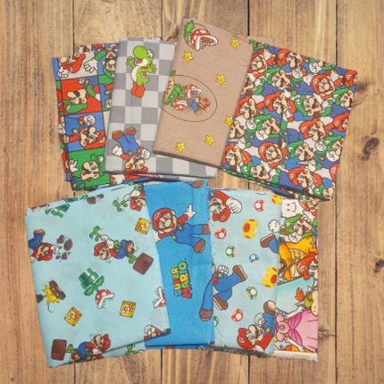 8 Fat Quarters - Assorted Mario Fat Quarter Bundle