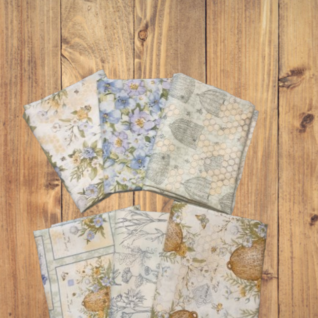 Assorted Sweet As Can Bee Flat Fold Assortment 18 Yard Bundle Cotton Fabric