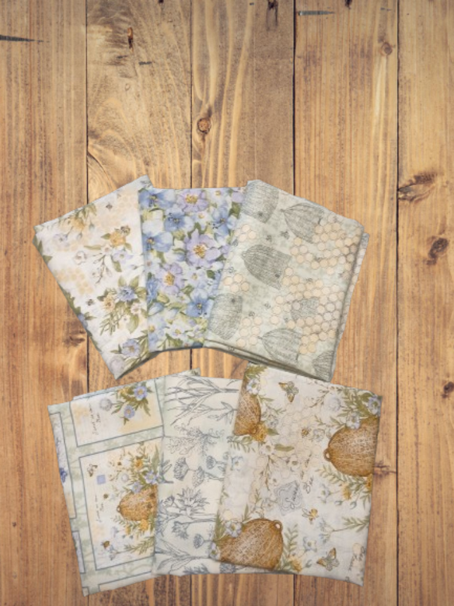 Assorted Sweet As Can Bee Flat Fold Assortment 18 Yard Bundle Cotton Fabric