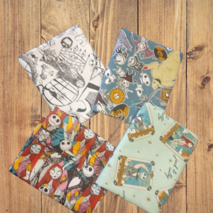 Nightmare Before Christmas Jack 4 Print Bundle, FAT Quarter, 1/2 Yard, or 1 Yard Cotton Fabric