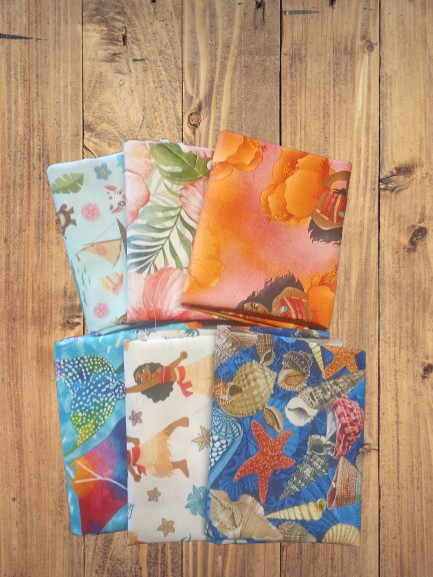 Assorted Moana Themed Flat Fold Assortment 18 Yard Bundle Cotton Fabric