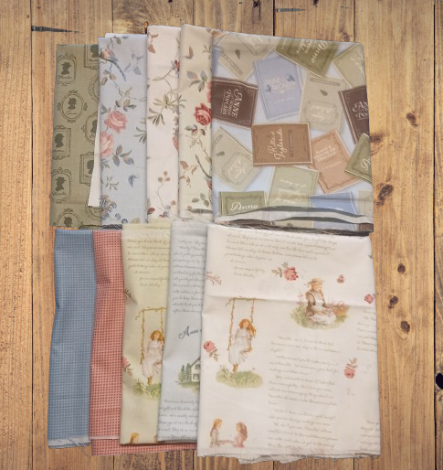 Assorted Anne of the Green Gables Flat Fold Assortment 10 or 25 Yards Bundle Cotton Fabric