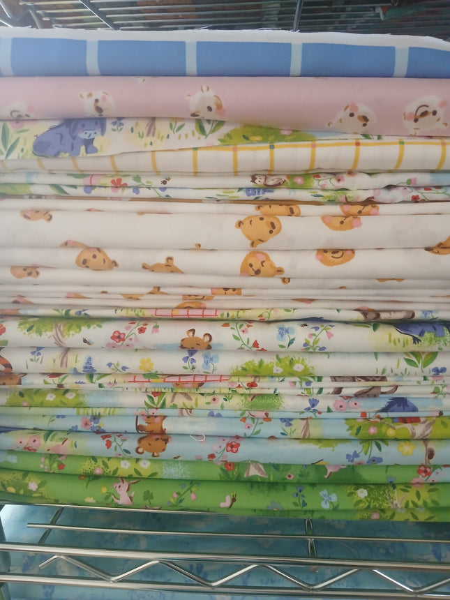 Assorted 100 Akers Woods Flat Fold Assortment 10 or 25 Yards Bundle Cotton Fabric