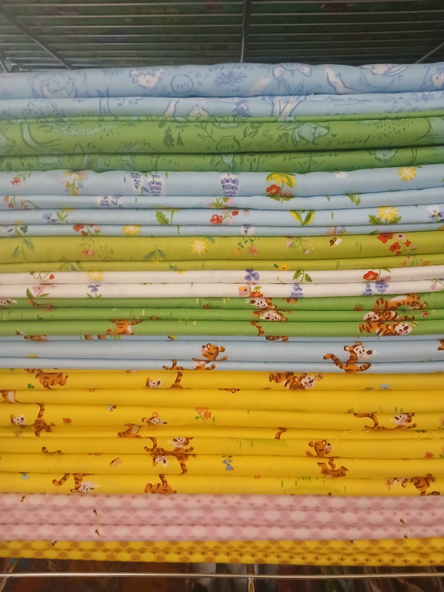 Assorted 100 Akers Woods Flat Fold Assortment 10 or 25 Yards Bundle Cotton Fabric