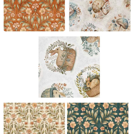 5 Fat Quarters – Assorted Cotton Tails Fat Quarter Bundle