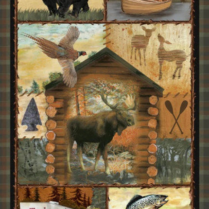 Handmade Tapestry "Wilderness Trail Brown”