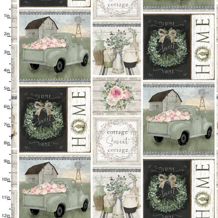 Handmade Placemat Or Table Runner White Cottage Farm Farmhouse Patch