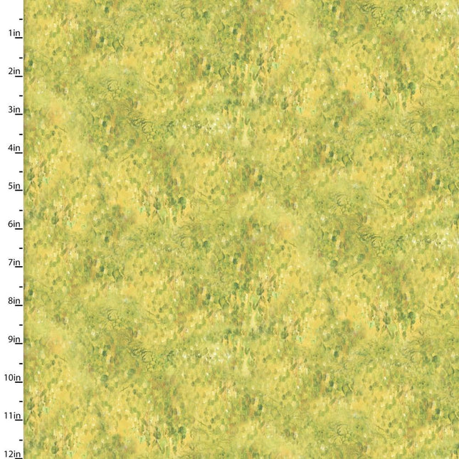 Love is All Around Rays Of Light Yellow Cotton Fabric