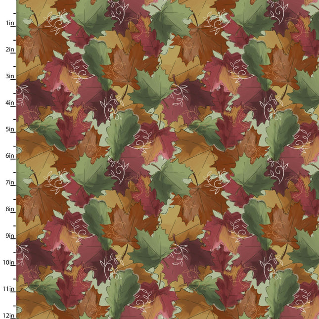 Handmade Placemat Or Table Runner Autumn Meadow Fallen Leaves Multi