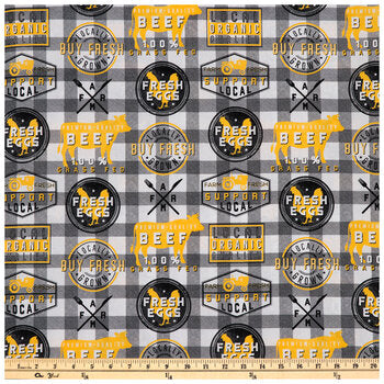 Farm Check Calico Cotton Fabric
