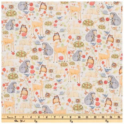 Woodland Cotton Calico Fabric