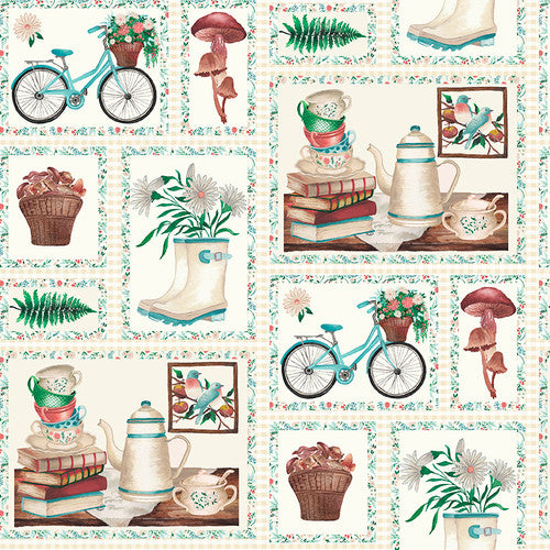 Curtain Valance - Rural Fantasy Cotton