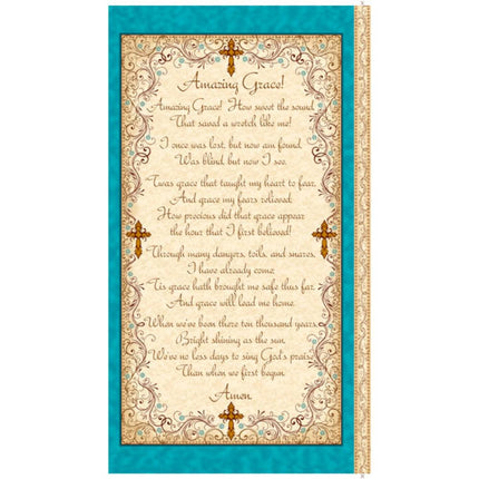 Amazing Grace Cotton Panel 24"