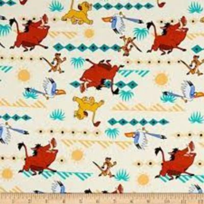 Lion Guard Simba Geo Prints Cotton Fabric