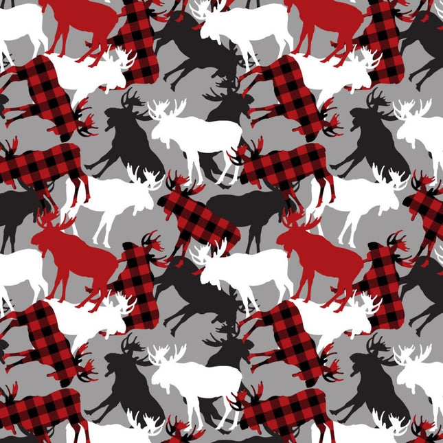 North of Ordinary Canadian Moose Cotton Fabric