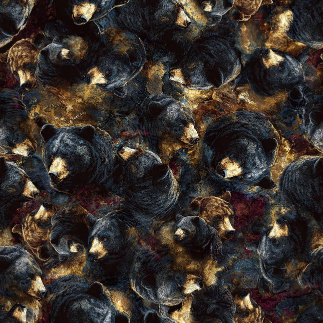Very Beary Allover Bears Cotton Fabric