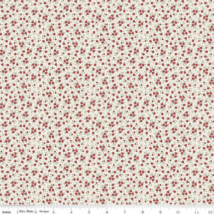 Anne of Green Gables Ditsy Red Cotton Fabric