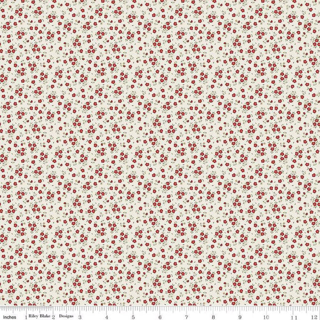 Anne of Green Gables Ditsy Red Cotton Fabric