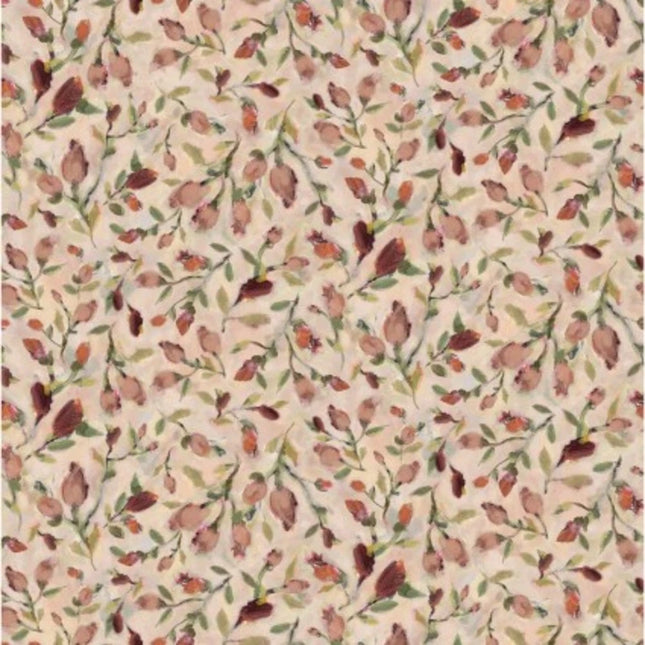Hydrangea Reverie Flower Buds Cotton Fabric