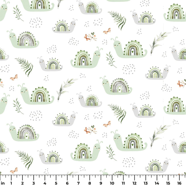 Kate Ward Thacker Snail Trails Flannel Fabric