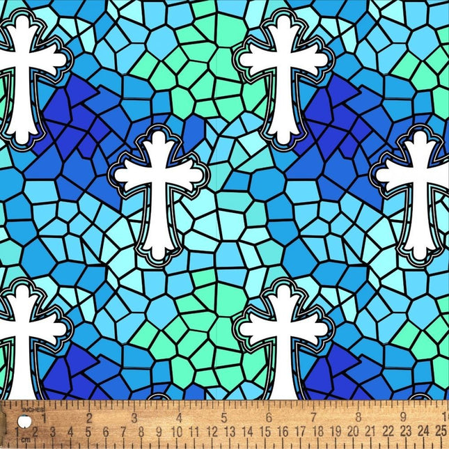 Stained Glass Crosses Fat Quarter Bundle (6 pc)