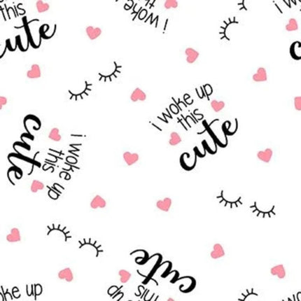 Kate Ward Thacker I Woke Up this Cute Flannel Fabric