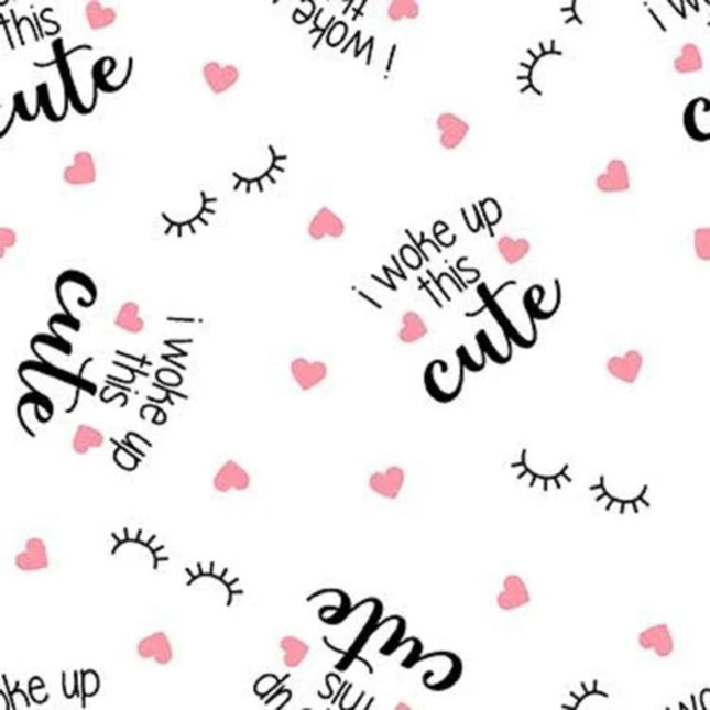 Kate Ward Thacker I Woke Up this Cute Flannel Fabric