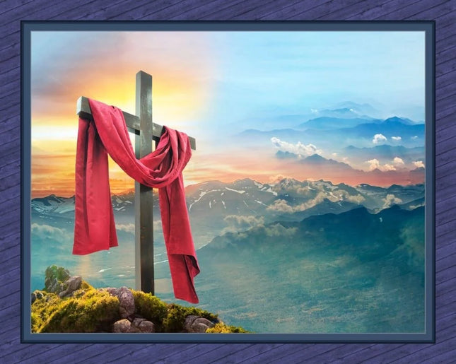 Handmade Tapestry "It is Finished Faith Cotton”