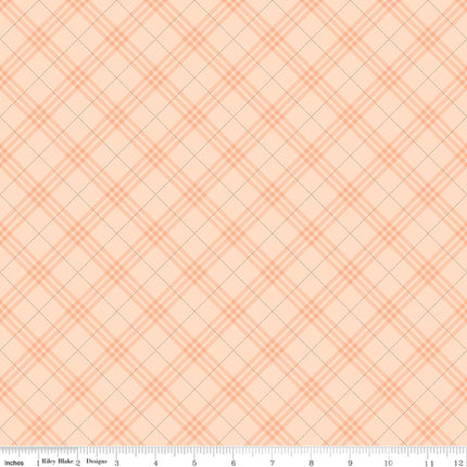 Coffee Time Plaid Shell Cotton Fabric