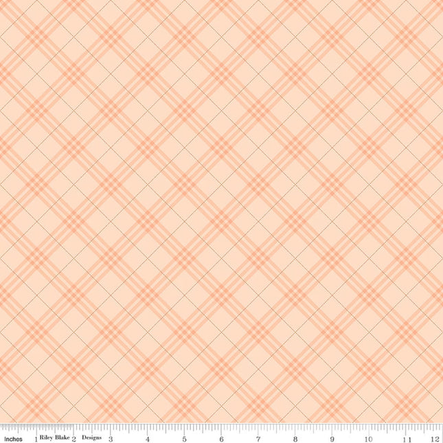 Coffee Time Plaid Shell Cotton Fabric