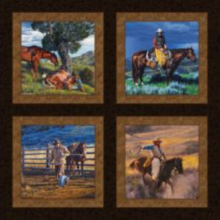 Range Life Pillow Panel Cotton Fabric