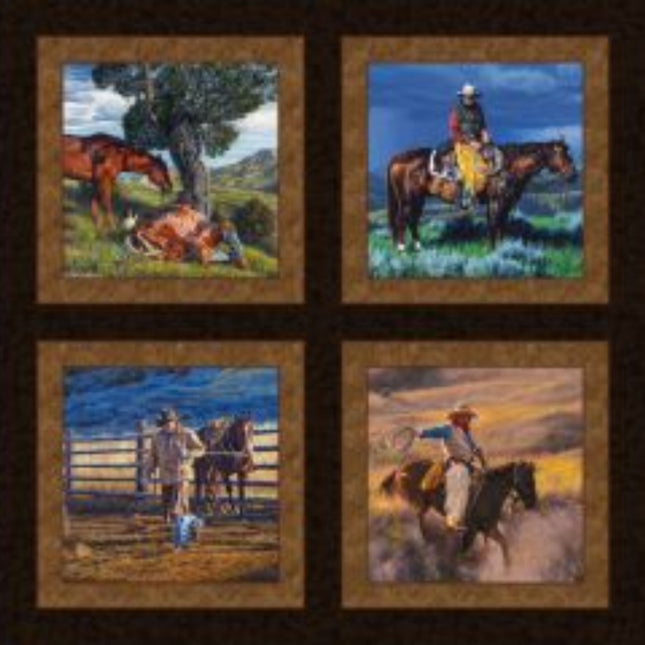 Range Life Pillow Panel Cotton Fabric