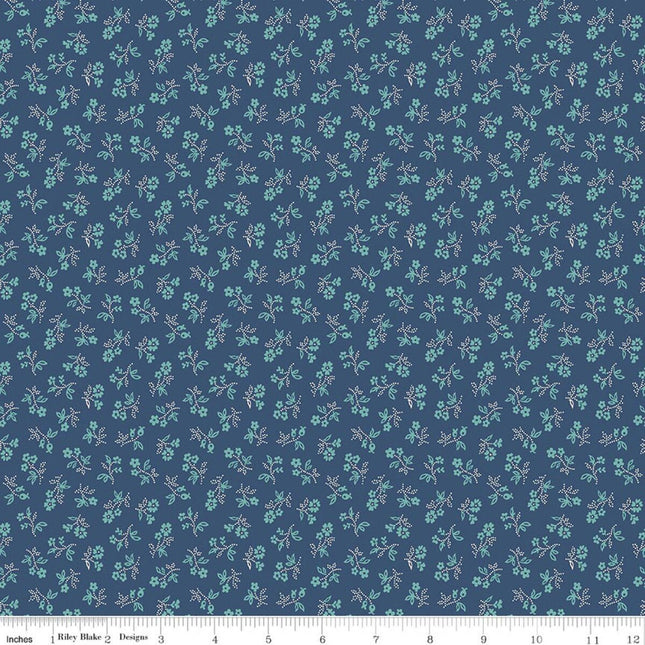 Farmer's Daughter Vintage Denim Cotton Fabric