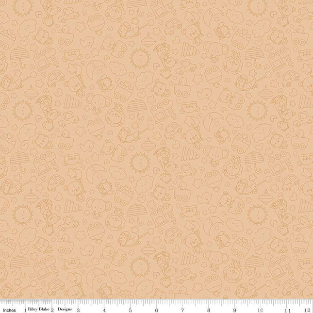 Pillowcase - Special Delivery Tonal Brown Flannel