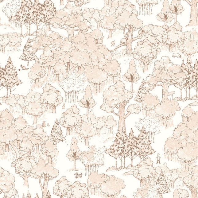 Classic Winnie Forest Mono Cotton Fabric