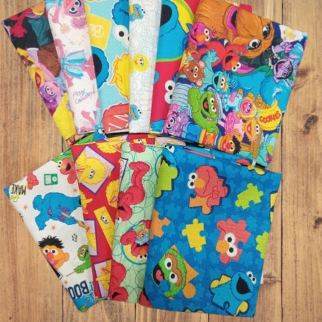 Assorted Sesame Street Fabric - 1 lb Scrap Bundle