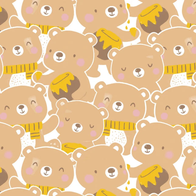 Sweet Like Honey Multi Flannel Fabric