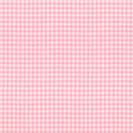 Gingham Plaid Coral Flannel Fabric