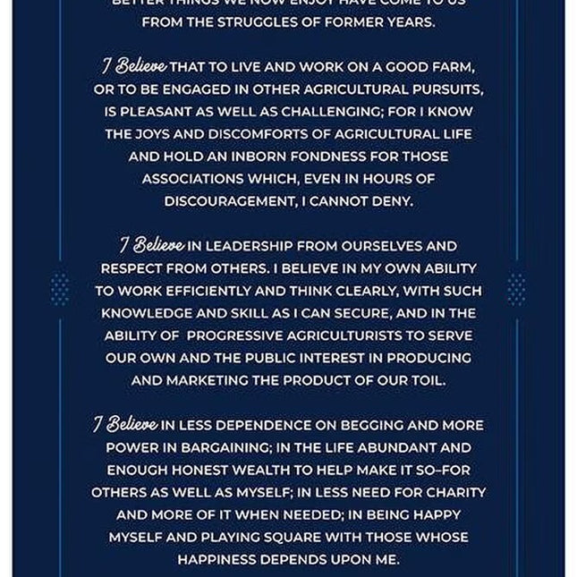 FFA Forever Blue 2 FFA Creed Panel Cotton Fabric