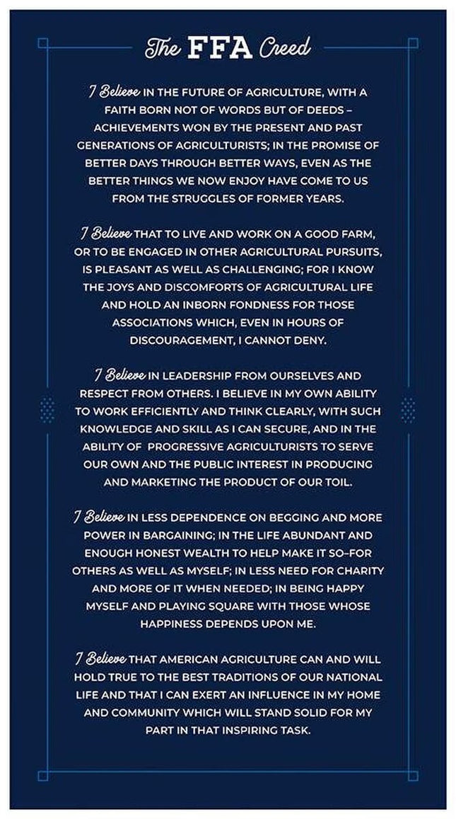 FFA Forever Blue 2 FFA Creed Panel Cotton Fabric