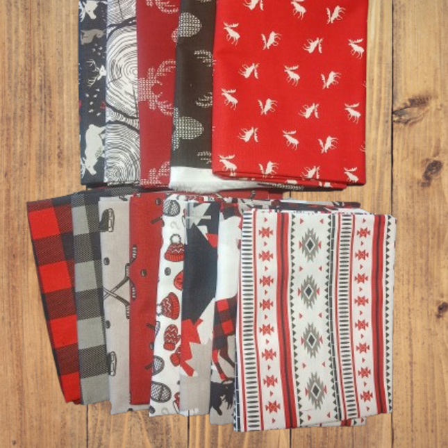 13 Fat Quarters - Assorted North of Ordinary Fat Quarter Bundle