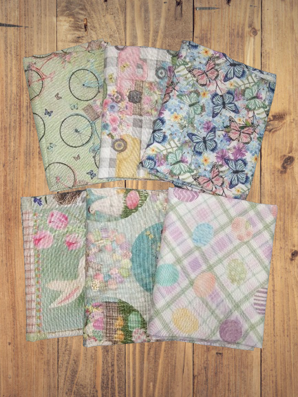 Assorted Bunny Kisses & Easter Flat Fold Assortment 18 Yard Bundle Cotton Fabric