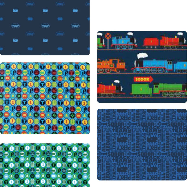 5 Bolt - 75 Yard Case Pack - Assorted All Aboard Thomas the Train