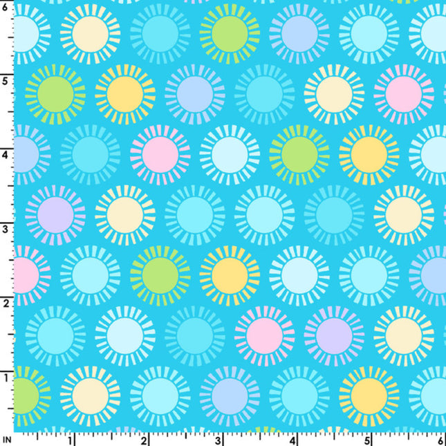 Pillowcase - Playtime Sun Blue Flannel