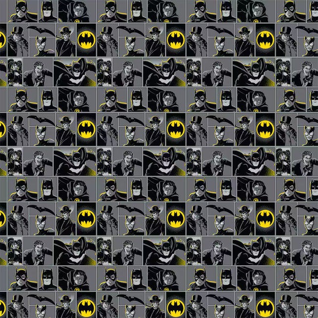Batman Team-Up Block Cotton Fabric