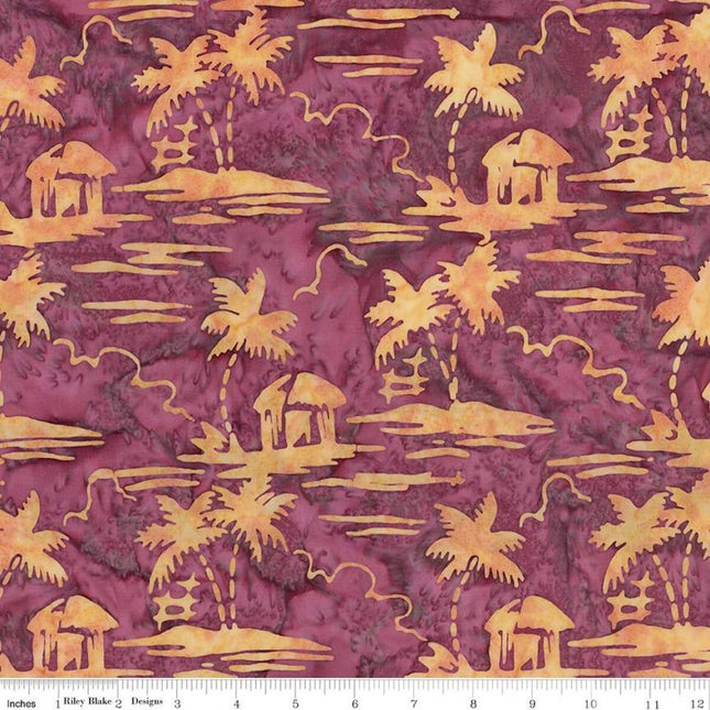 Expressions Batiks Places You'll Go Razzmic Berry Cotton Fabric